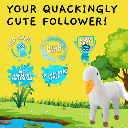 Randimals Plush Toy Stuffed Animal Mix - Horse & Duck Hybrid Stuffed Animals for Girls & Boys - Huggable & Soft Animal Characters Cute Plushies - Unique Toys for Discovery & Adventure
