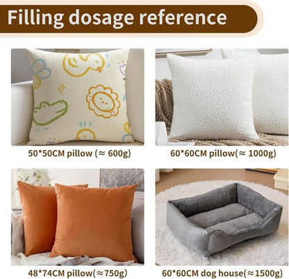 Daylendar Premium Fiberfill Stuffing - High-Resilience 100g | Recyclable Craft & Home Decor Fill
