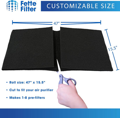 Fette Filter HRF-AP1 Premium Universal Carbon Pre Filter Rolls Compatible with Honeywell HRF-AP1