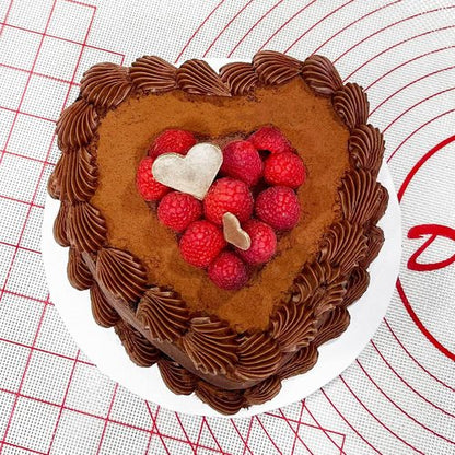Fat Daddio's Heart Cake Pan - Anodized Aluminum, 6 x 3 Inch for Perfectly Shaped Cakes