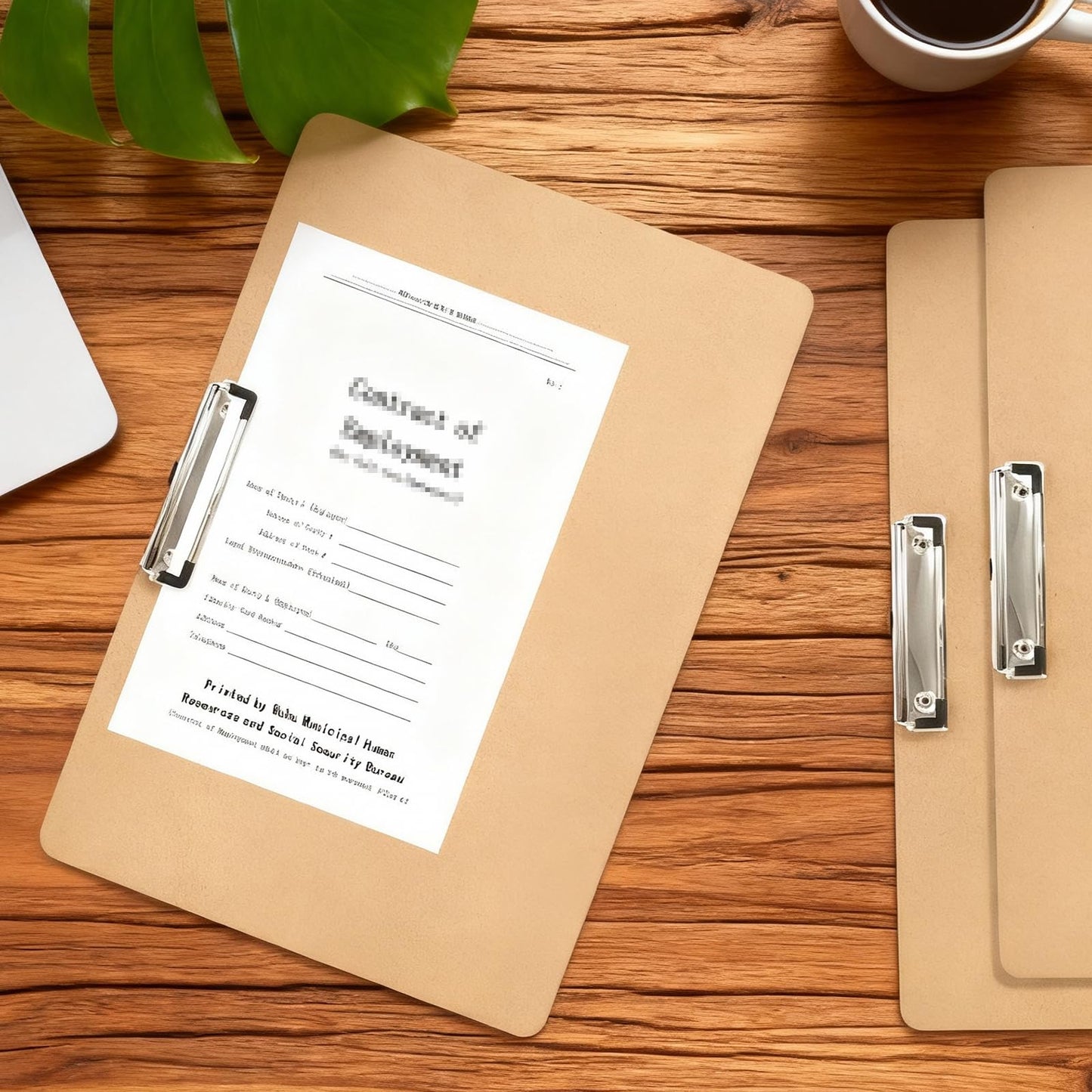 PEDOBALI 9 Pcs 11x17 Clipboard with Low Profile Clip Extra Large Wood Clip Board Desk Brown Landscape Wooden Horizontal Lap Board for Art Sketch Drawing School Classroom Architects Office
