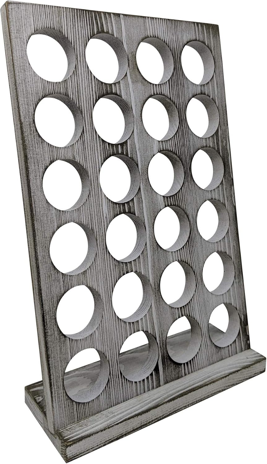 Gianna's Home Rustic Farmhouse Coffee Pod Holder for K-Cups, 24 Capacity, Rustic White