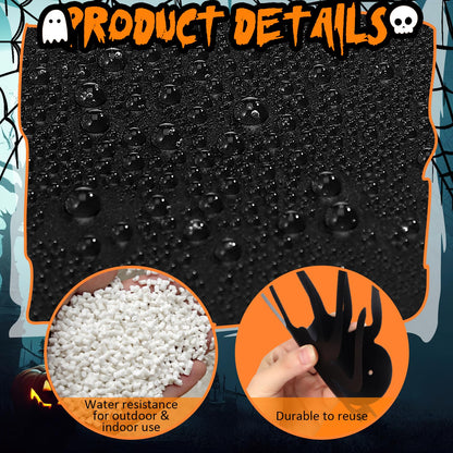 Sintuff 24 Pcs Halloween Spiders Hanging Decoration - Outdoor Spiders Webs Plastic Decor for Tree, Porch, Yard