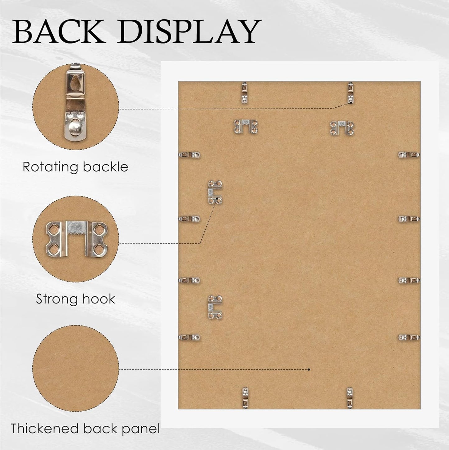 20x27, 20 27 27x20 2 Pack. Puzzle Frame for x in Posters and Art Prints, Horizontal or Vertical Wall Mounting, White