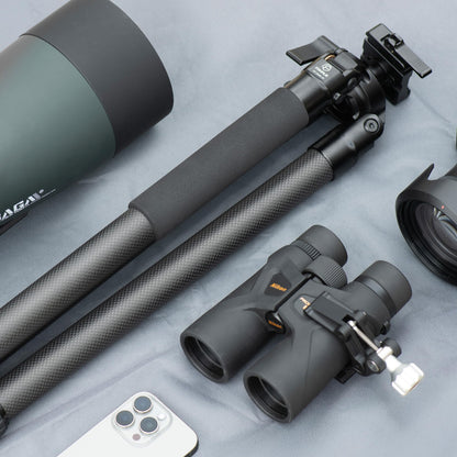 FANAUE Carbon Fiber Tripod for Hunting,Stable Design with Quick-Release Arca-Swiss Mount System, Shooting Tripod, and Hands-Free Operation for Hunting, and Outdoors-HT-3240-45