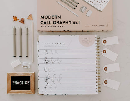 Modern Calligraphy Kit for Beginners: A Creative Craft Kit for Adults featuring Hand Lettering 101 Book, Brush Pens, Calligraphy Pens, and More (Calligraphy Practice Book Series)