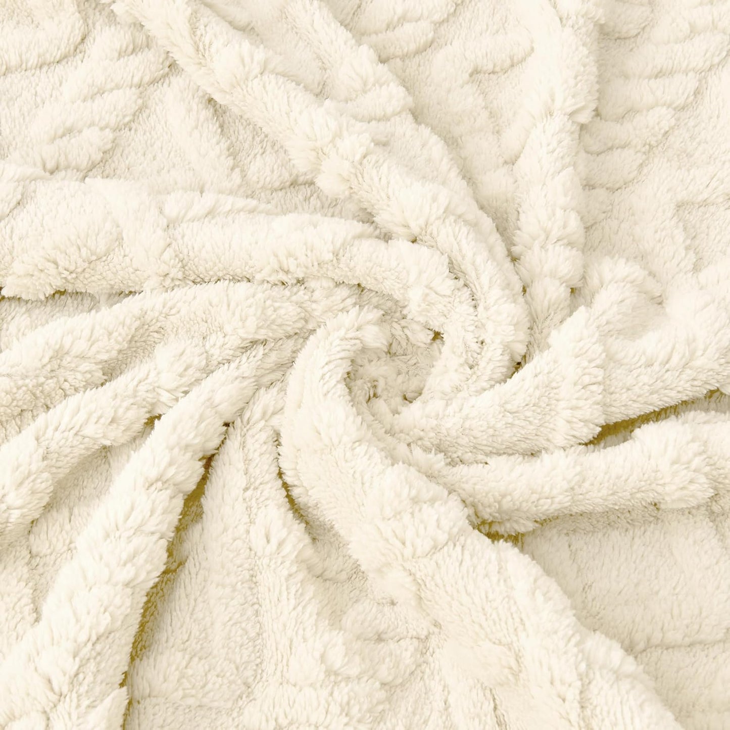 Sherpa Fleece Baby Blanket - Ultra Soft & Fluffy Premium Receiving Blanket for Infants | 30”×40” (Cream)