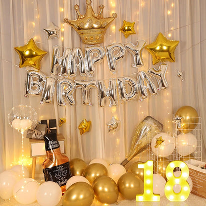 8.5" 18th 81st Birthday Decorative LED Light up Numbers, 2Pcs Marquee Number Sign for Night Birthday Party Decorations Anniversary Bar LED Sign Backdrop Wall Table Centerpieces