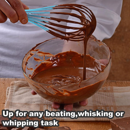 Anaeat Silicone Balloon Whisk - Perfect for Non-Stick Cookware, Heat Resistant Kitchen Whisks for Cooking and Baking