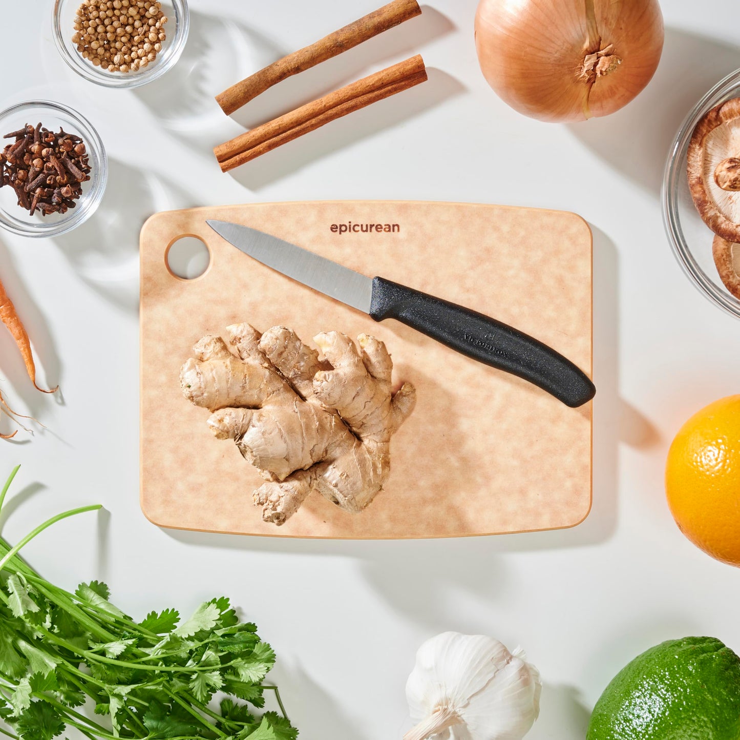 Epicurean Kitchen Series Cutting Board, 8-Inch × 6-Inch, Natural