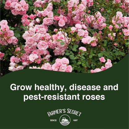 Farmer's Secret Rose Booster Fertilizer - Super Concentrated Formula for Healthy Growth | 8oz