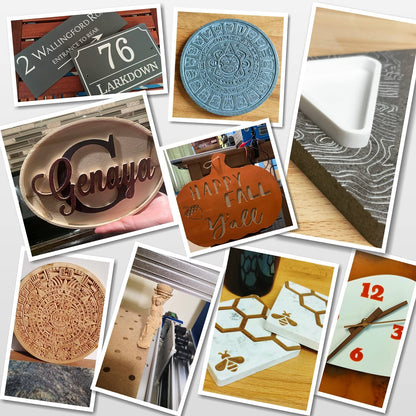 Genmitsu CNC Router Machine PROVerXL 4030+FL55P Laser Module Kit for Wood Metal Acrylic MDF Carving Arts Crafts DIY Design, 3 Axis Milling Cutting Engraving Machine