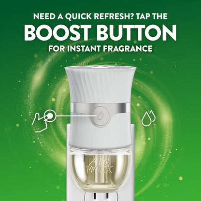 Air Wick Scented Oil Starter Kit - 2 Warmers + 6 Fresh Linen Refills | Eco-Friendly Air Freshener