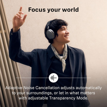 Sennheiser Momentum 4 Wireless Over-Ear Headphones - Bluetooth Headset for Clear Calls with Adaptive Noise Cancellation, Up to 60HR Playtime, Folding Design, Brown