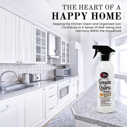 Rock Doctor Granite & Quartz Cleaner Spray 24 oz.Can, Cleans Tile, Marble, Kitchen Countertop, and Natural Stone Surfaces, Streak-Free Shine Pack of 2