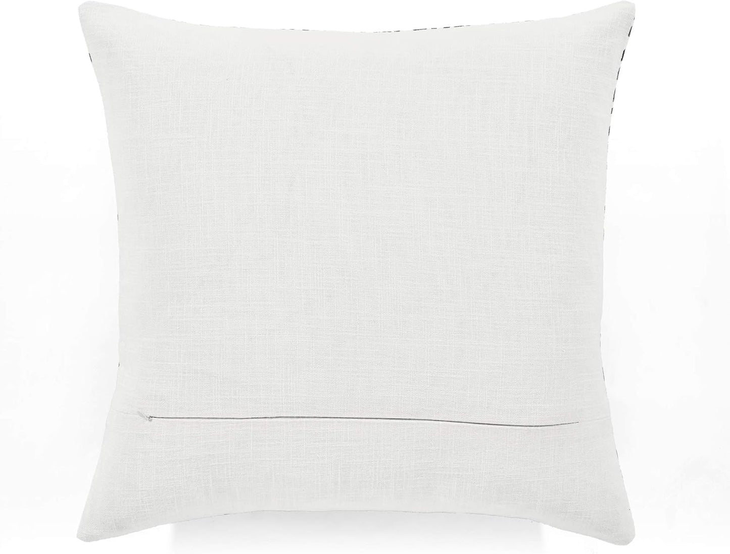 Lush Decor Yani Decorative Throw Pillow Cover, 20" W x 20" L, Navy Square Pillow Cover for Bed, Couch, Chair