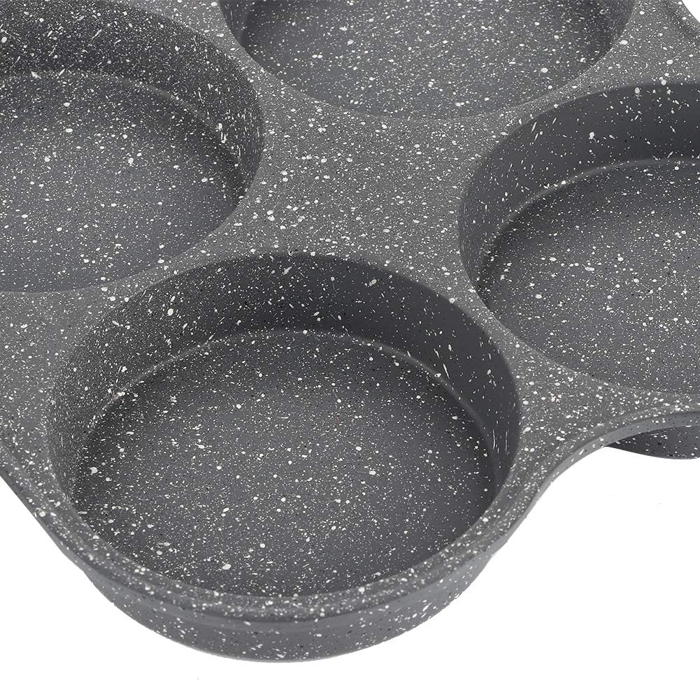 Egg Frying Pan, 4 Hole Non-Stick Omelet Pan, Easy Clean Aluminium Alloy Cooker for Breakfast