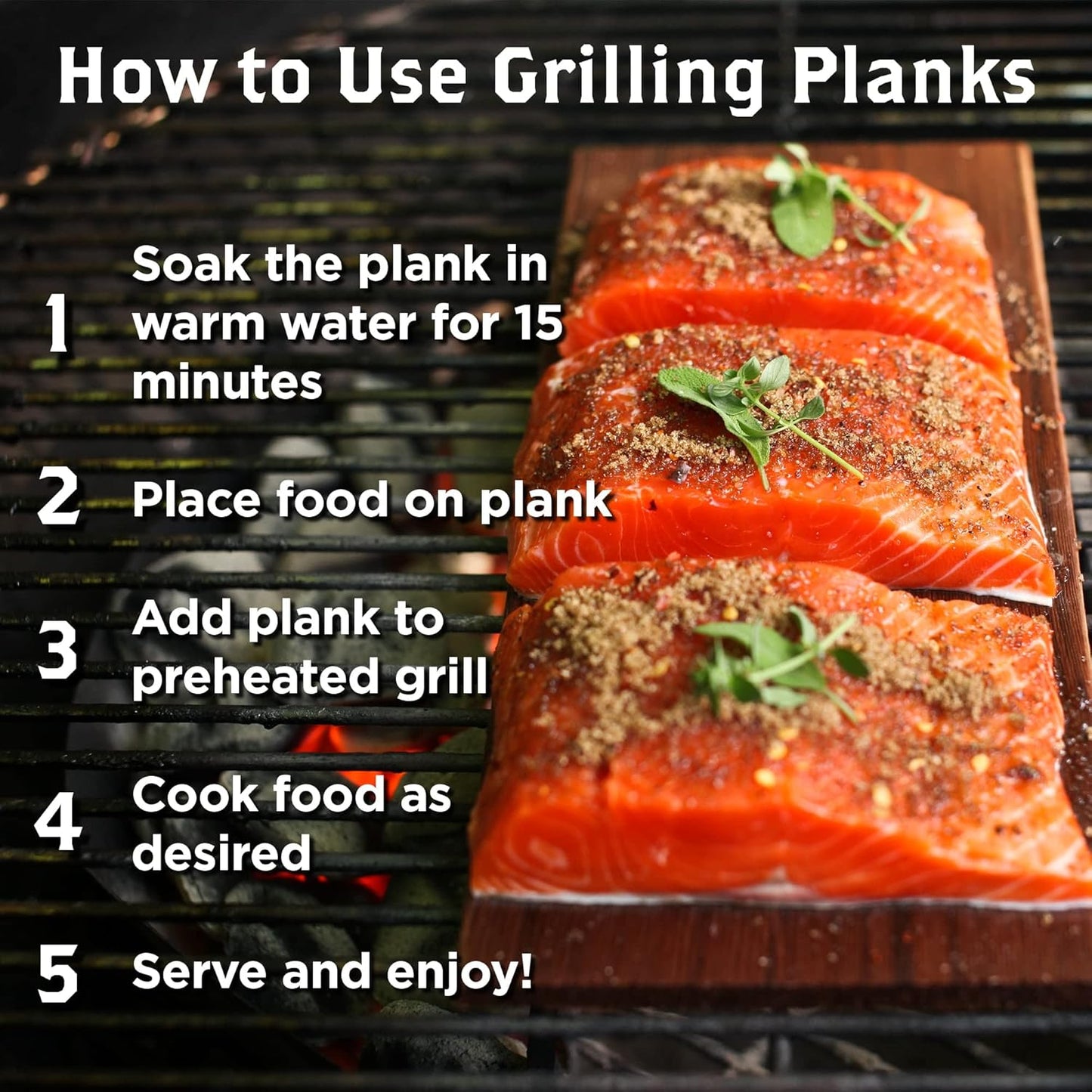 2-Pack 5" 11" 100% Wildwood Grilling PREMIUM Grade x Maple Grilling Planks - Adds a Sweet Yet Subtle Flavor to Food