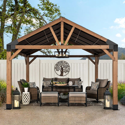 30° Slanted Pergola Whole-Set Kit for 4" x 4" Wood Pergola, Easy to Install, Weather - Resistant Bracket Kit for Carports, Gardens & More (14 Pcs)