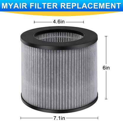 2780A 2801 Filter Replacement fit for Bissell MYair MY air Personal Air-purifier 2780 2780B 2780P 27809 2 Pack High Efficiency Activated Carbon Filters LUXRILIX