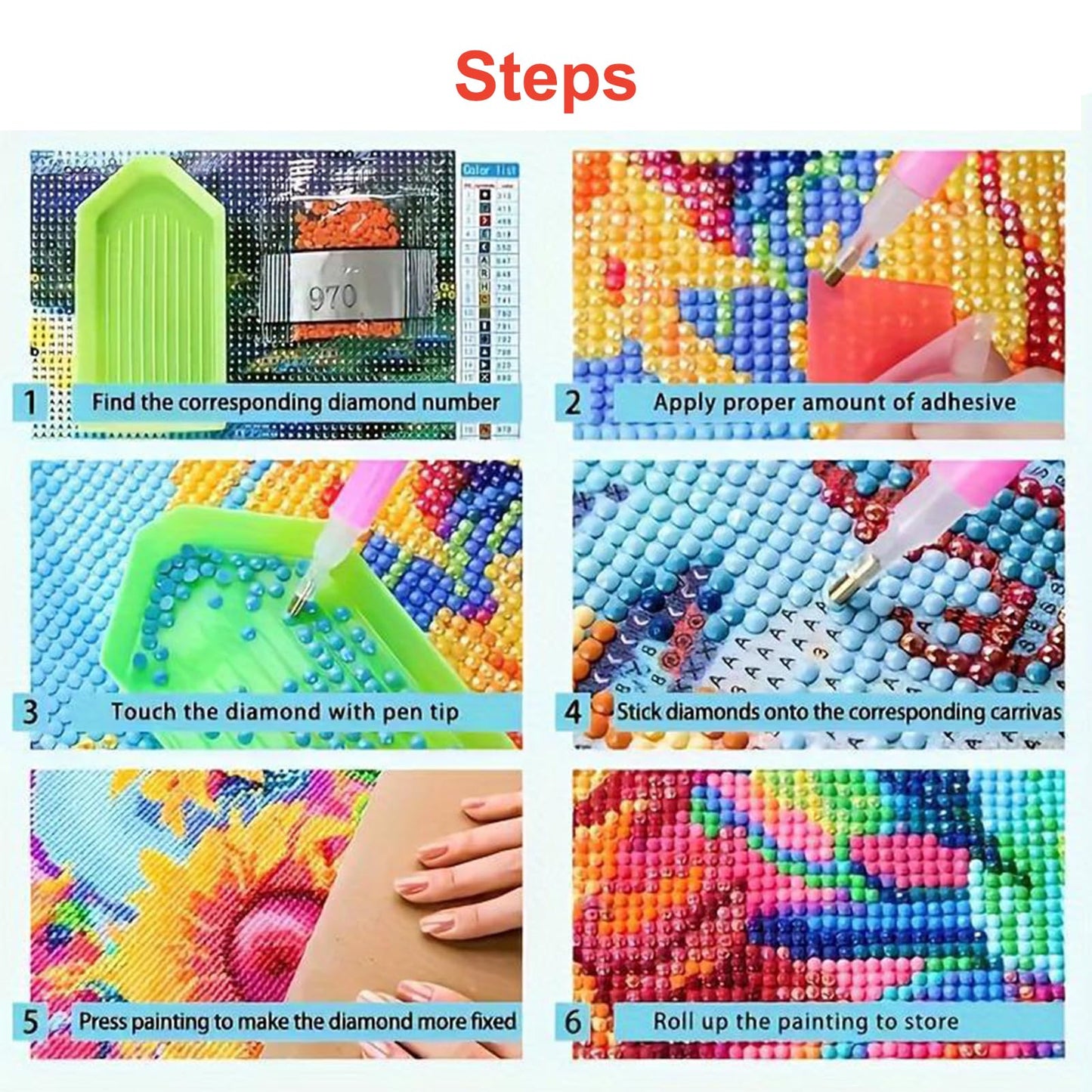 Lvmuu Full Round Diamond Painting Kits for Adults, 5D DIY Autumn Sunflowers Pumpkins Harvest Diamonds Art Sets for New Beginner Paint By Numbers Home Wall Decoration 12x16in