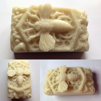 Honey BEE Silicone Mold for SOAP Making Plaster Wax Resin Clay Cake