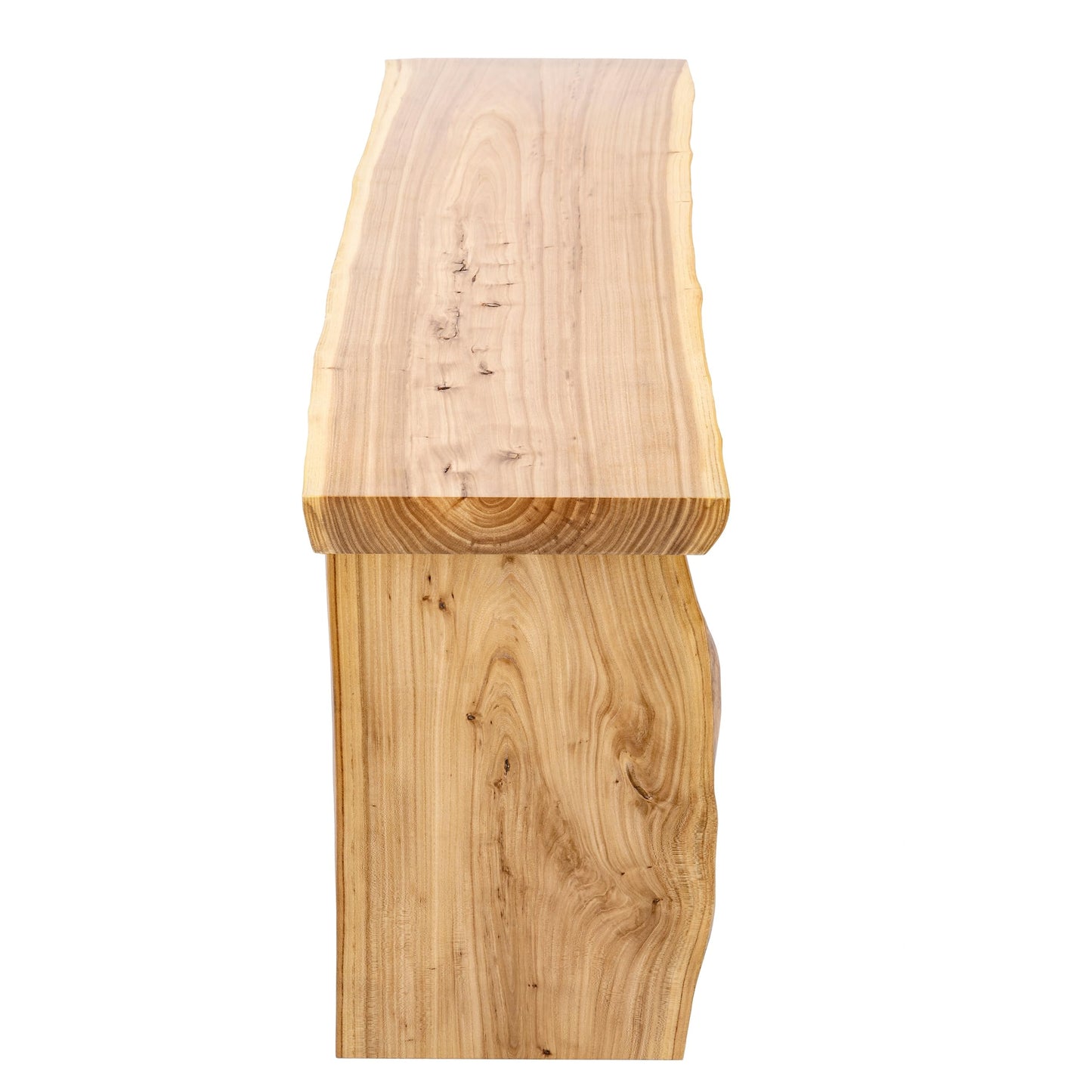 K KELBEL 63” Wooden Dining Bench,Entryway Bench,Solid Natural Edge,End of Bed,Kitchen Table Benches,Entryway Benches for Rustic Home Décor Furniture