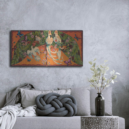 Luxe Metal Art 'Bird Valentine' by David Galchutt Metal Wall Art, 48" x 24"