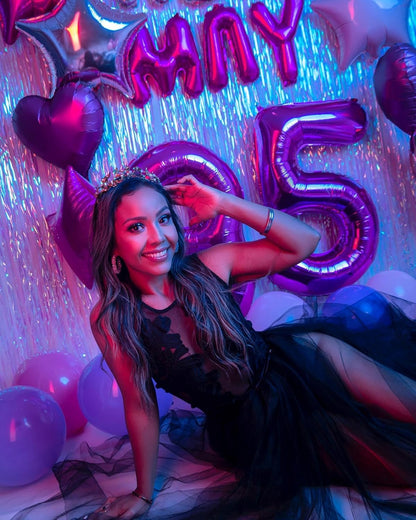 Purple Number 30 Balloon - 40 Inch 30th Birthday Decorations for Girls & Boys Party Supplies