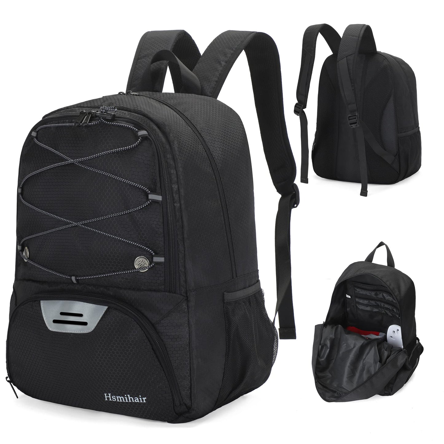 Hsmihair Youth Soccer Bag-Soccer Backpack&Backpack for Football Basketball,with Ball Compartment Separate Cleat Package