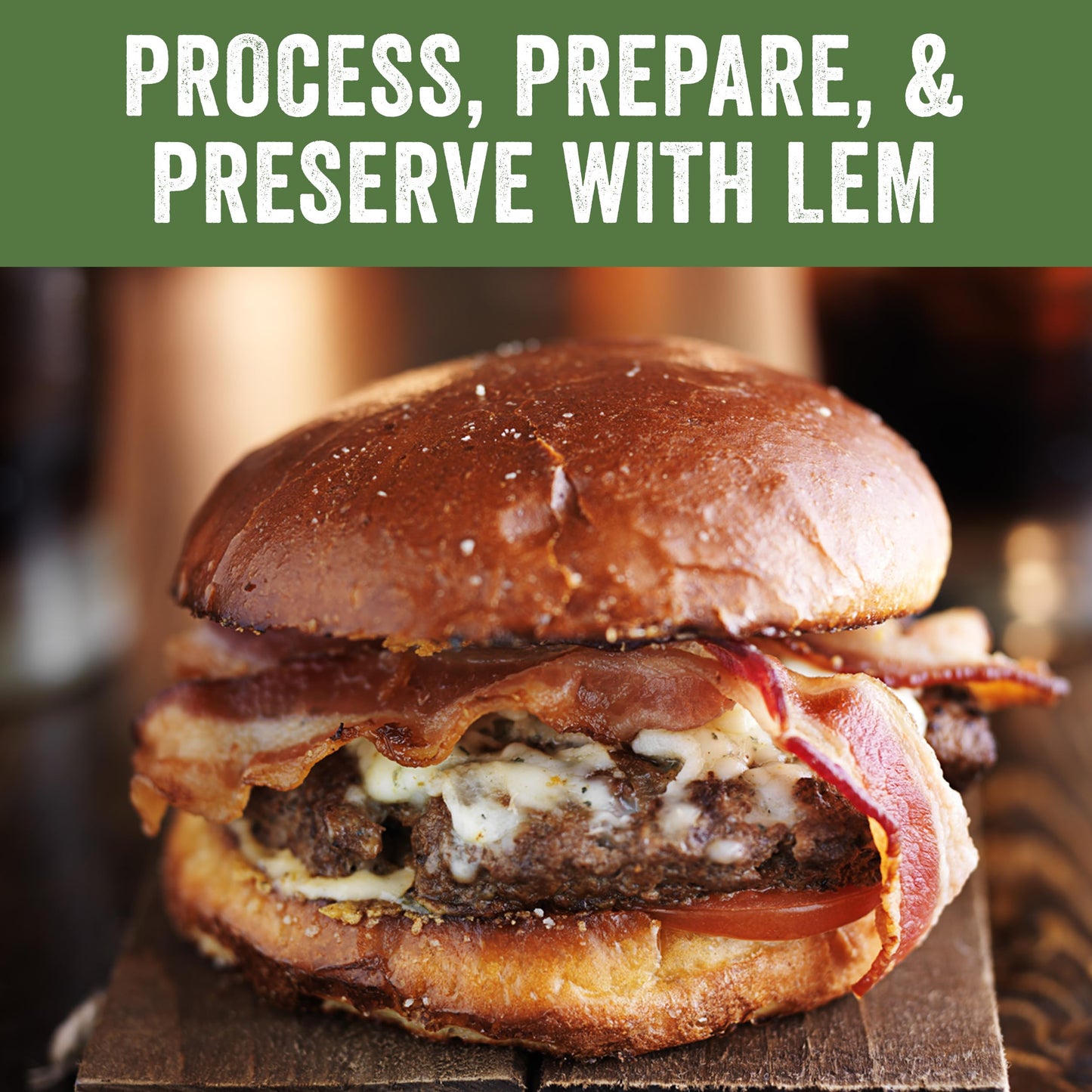 LEM Products Adjustable Burger Press, Non-Stick, Heavy-Duty Aluminum