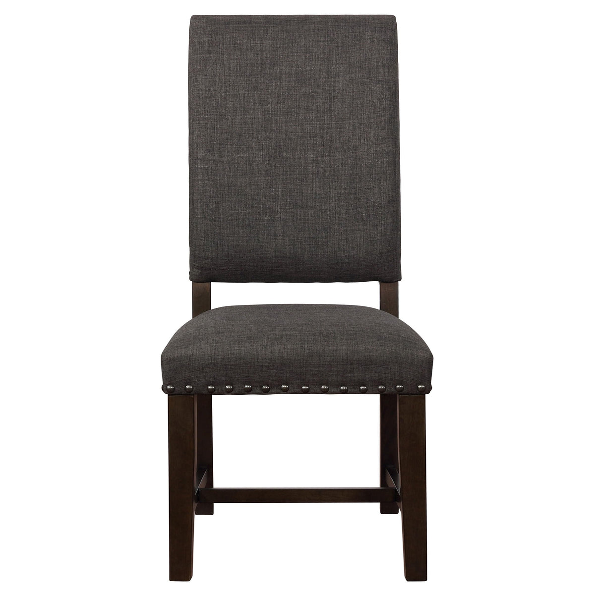 Coaster Home Furnishings Twain Upholstered Dining Side Chair Warm Grey 109142 (Set of 2)