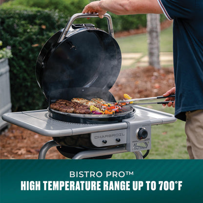 Charbroil Bistro Pro Gas Grill for Small Spaces and Patios, Black - 25302161