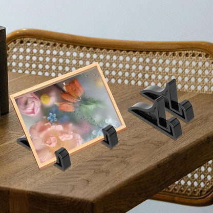 VILLCASE 20pcs Folding Display Stands, Mini Easels for Pictures, Plate Display Stands