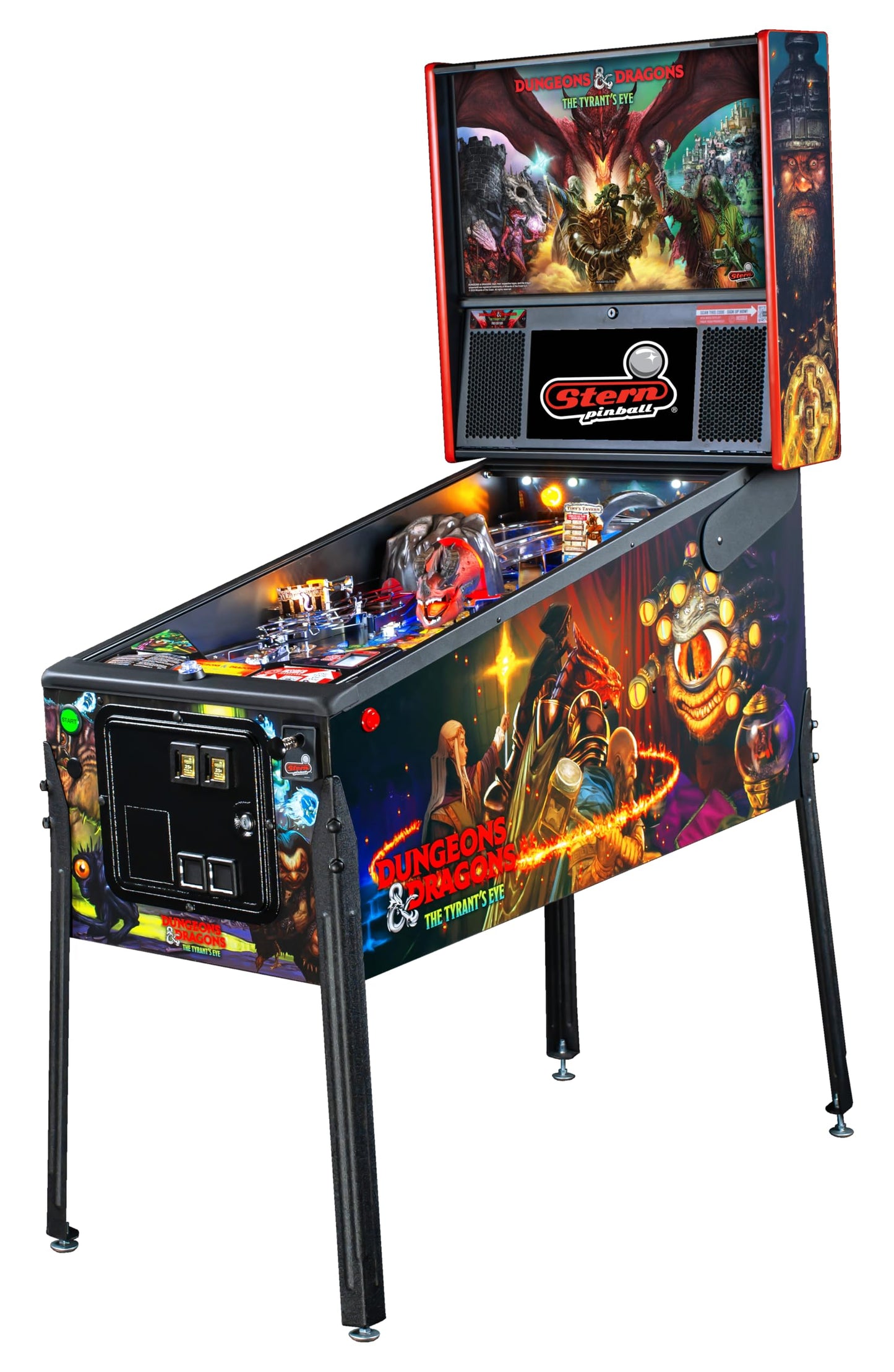 Stern Pinball Dungeons & Dragons with Insider Connected, Pro Edition Arcade Pinball Machine