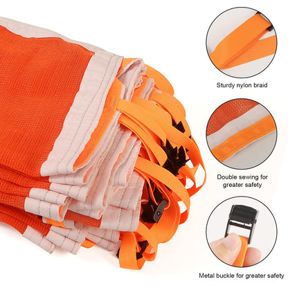 Superior Pump Jack Safety NET, Fire Retardant Construction Safety Debris Netting, 20 ft Industrial-Strength Scaffold Railing Net Enclosure, Workplace Safety Protection, Visibility Barrier