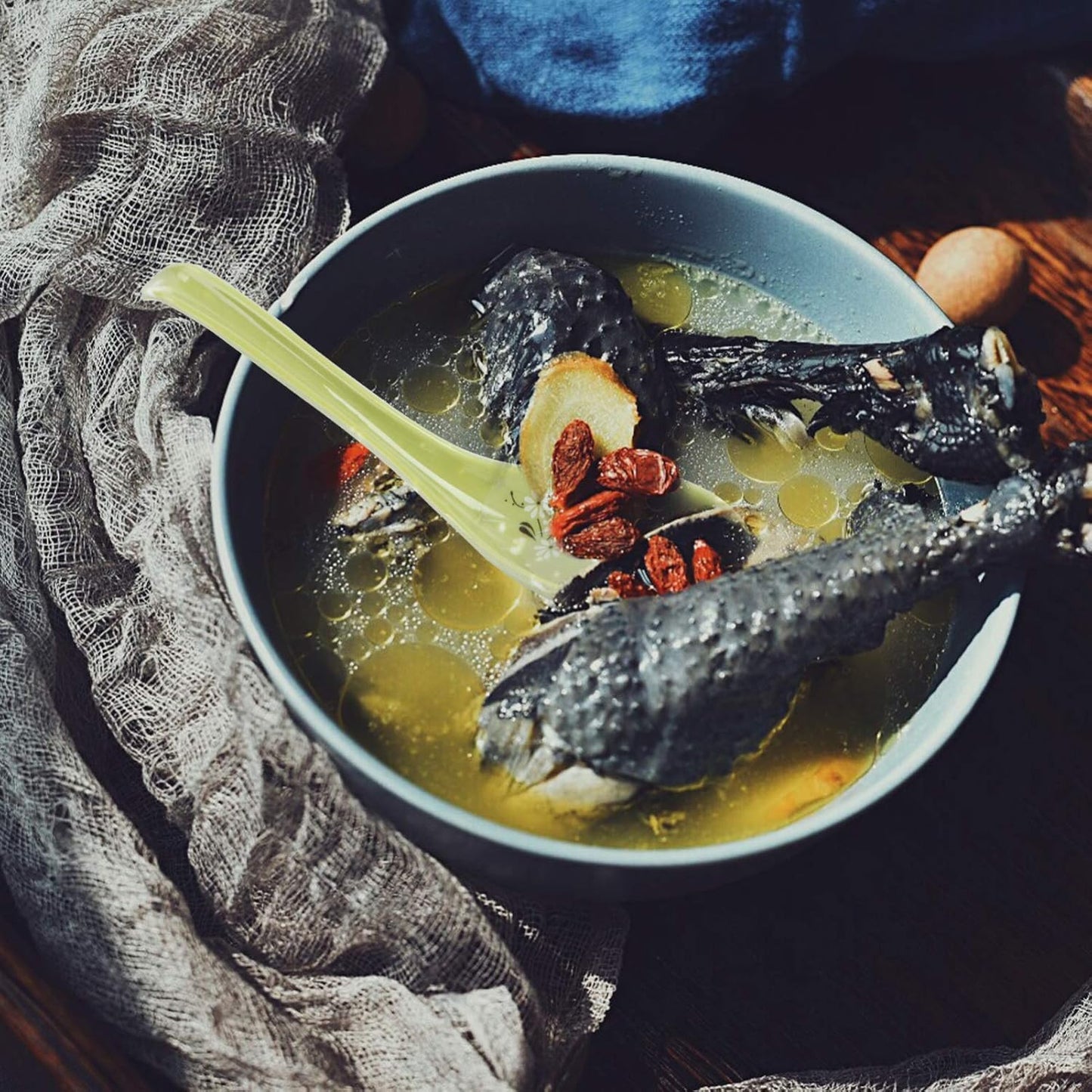 8pcs Melamine Soup Spoons for Chinese Asian Soup, Ramen, Noodle, Porridge Dinner
