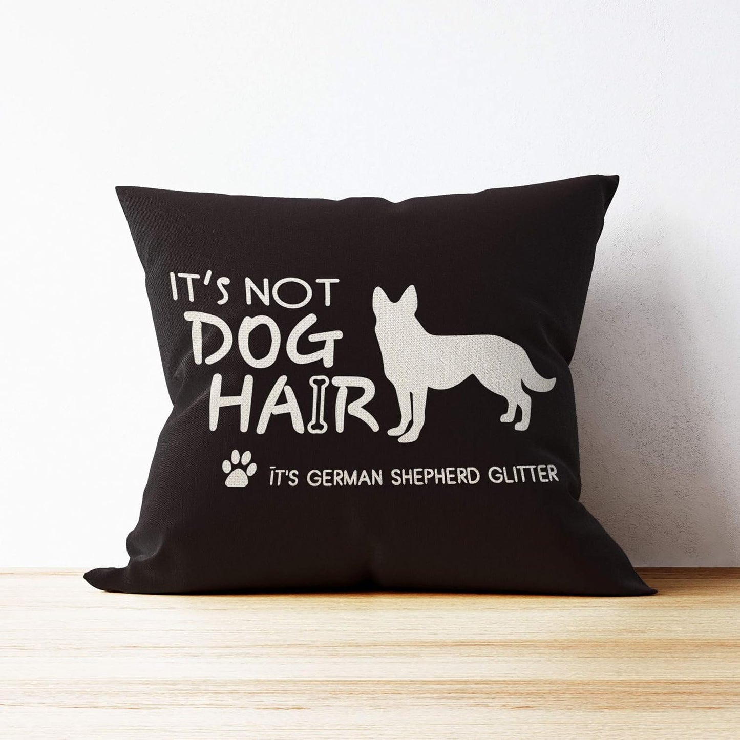 German Shepherd Pillow Covers 18x18 - Gifts for Dog Lovers, Home Decor Glitter Pillow Case