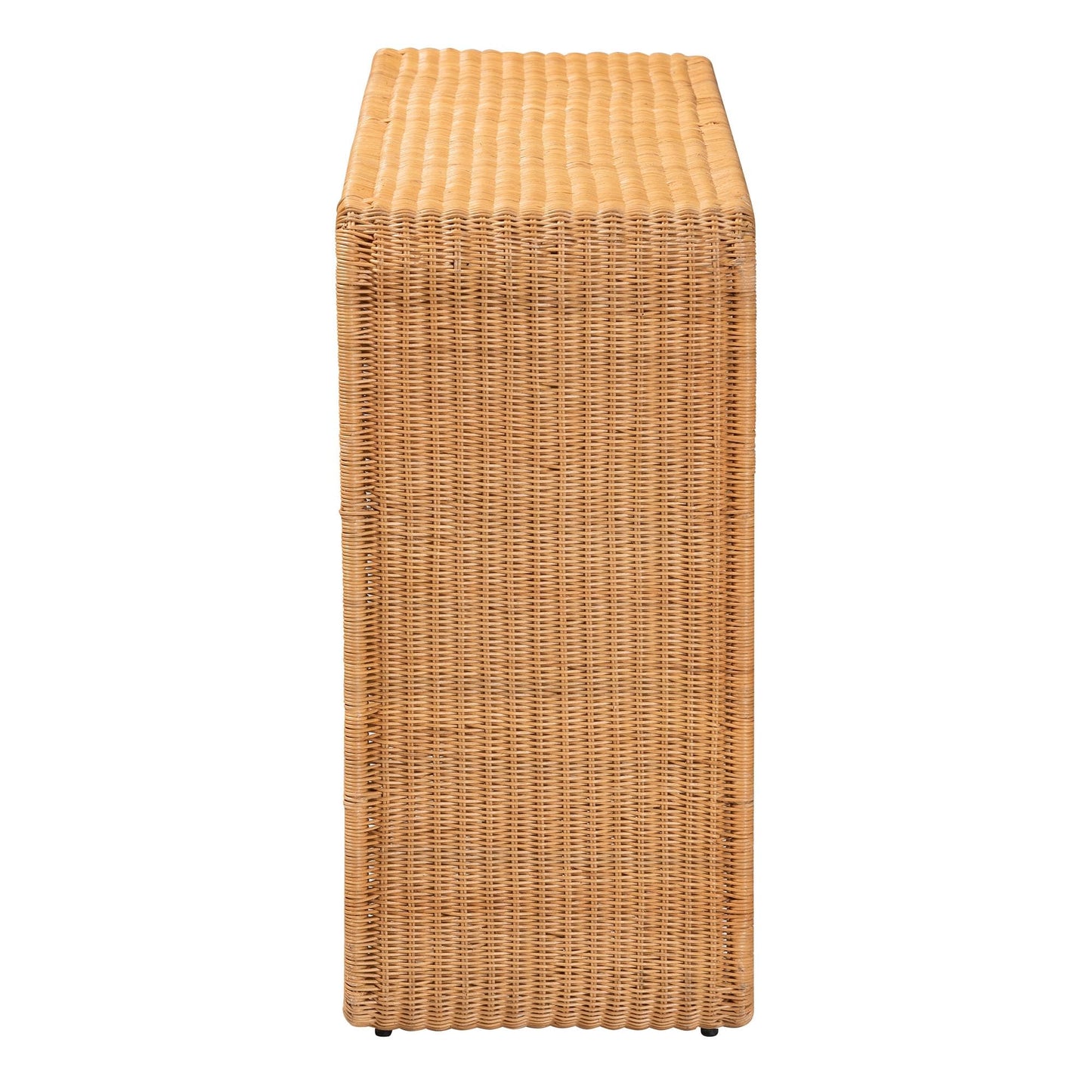 Bali & pari Nevada Rattan Console Table, Light Honey, 52-Inch, Fully Assembled