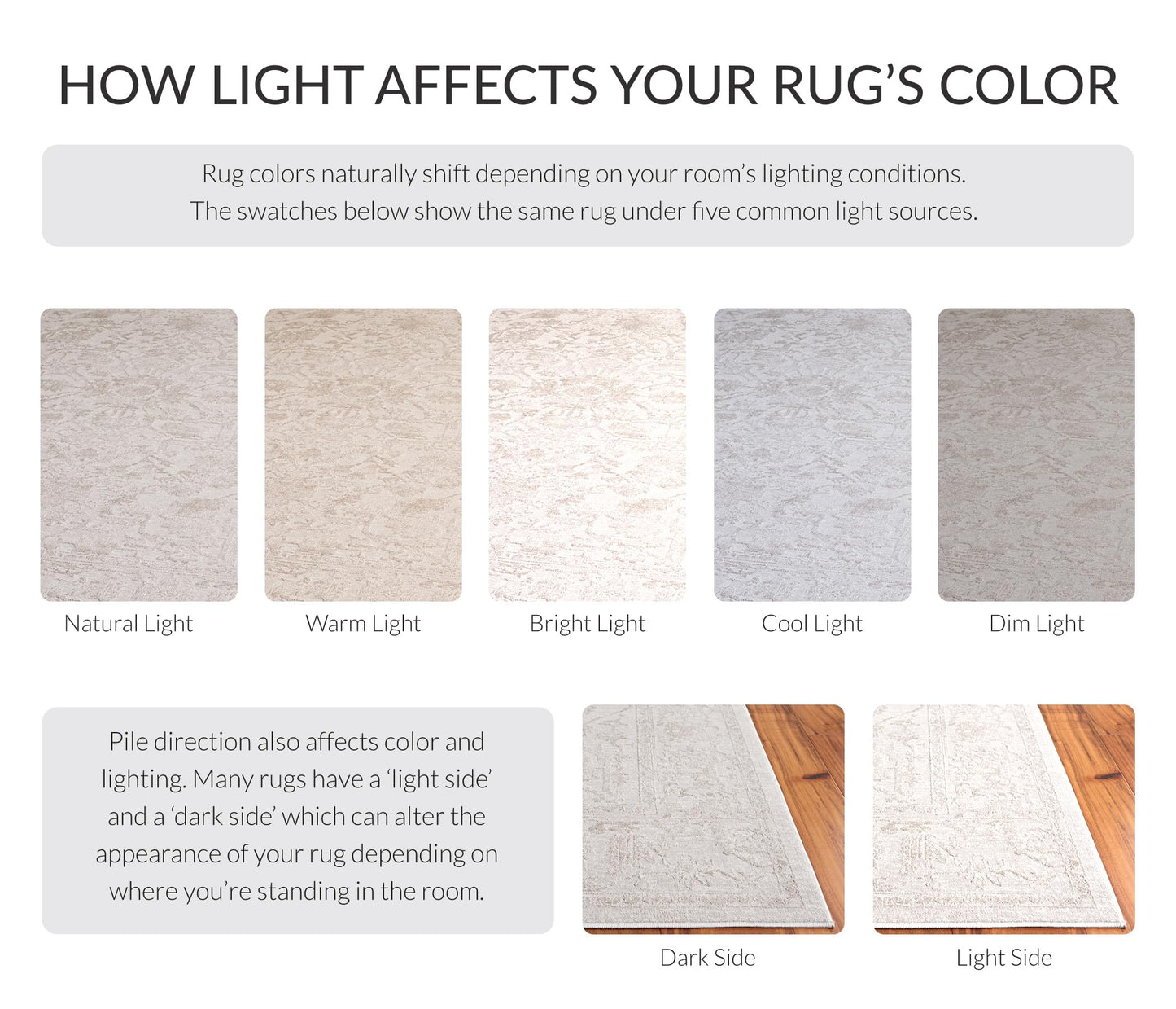 SAFAVIEH Area Rug 10x14 - Reflection Collection - Large - Cream & Ivory, Non-Shedding & Easy Cleaning, Ideal for Living Room, Bedroom (RFT665D)