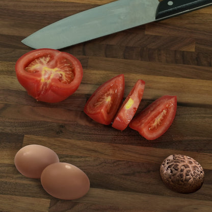CONSDAN Butcher Block Counter Top, Walnut Solid Hardwood Countertop, Wood Slabs for Kitchen, Reversible, Both Side Polished, Prefinished with Food-safe Oil, 1.5" Thickness, 72" L x 36" W