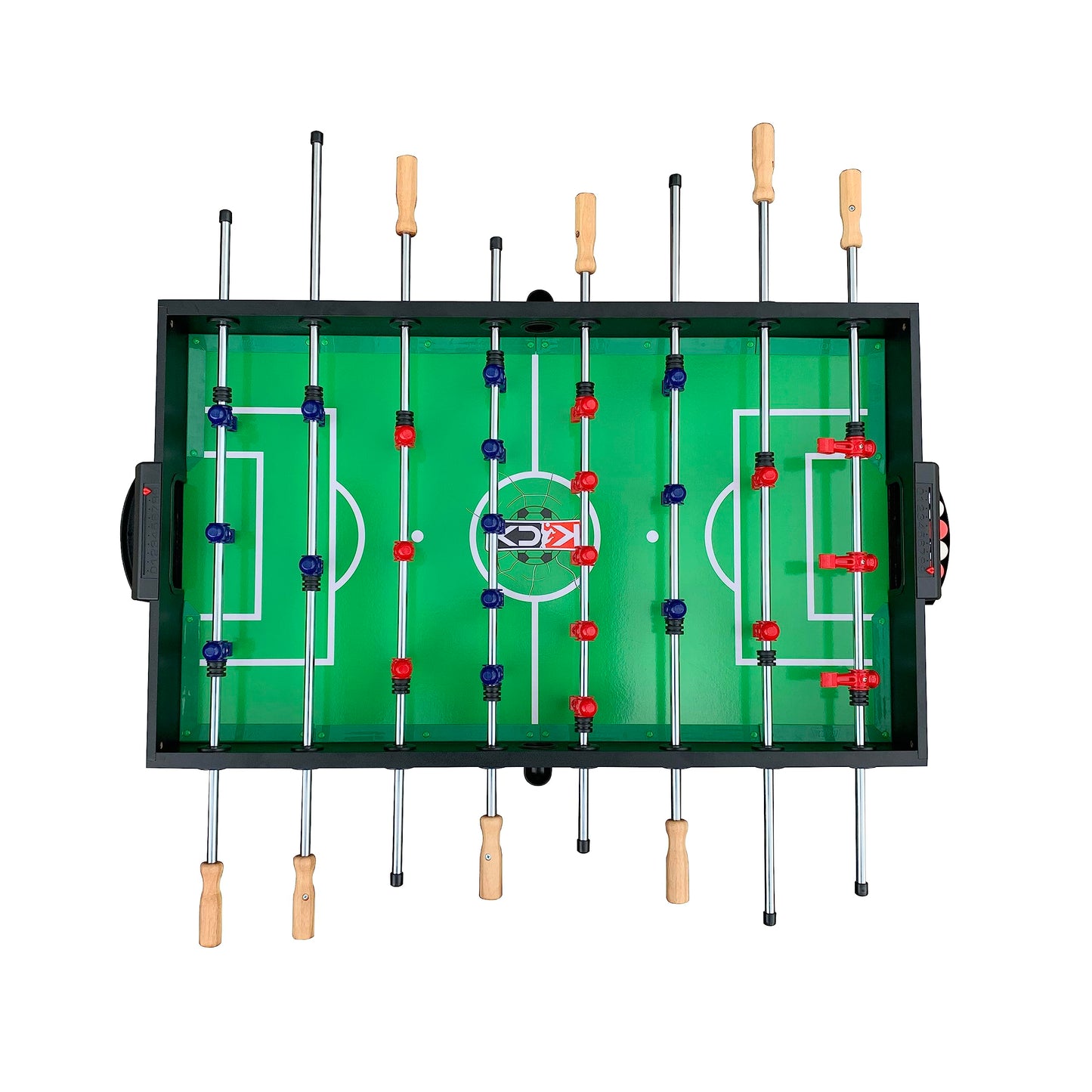 KICK Quatro 55" 4-in-1 Multi Game Table (Black) – Foosball, Billiards/Pool, Push Hockey & Ping Pong