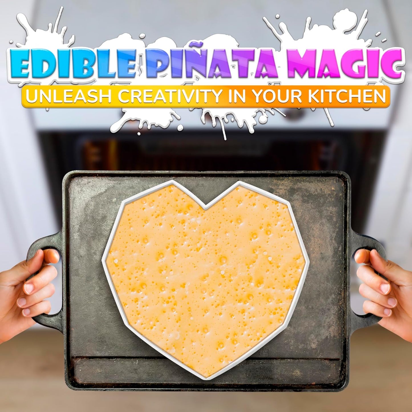 Breakable Heart Mold, Flexible Silicone Baking Mold for Cakes, Chocolate, Jellies & Freezer Desserts