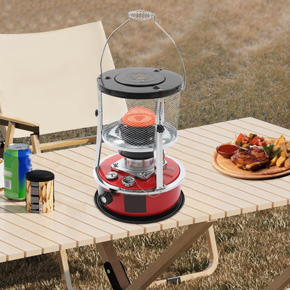 8000 BTU Portable Kerosene Space Heater, Large Capacity Kerosene Heaters for Indoor Use, Non Electric Kerosene Stove & Heater for Camping, Fishing, Hunting, Hiking