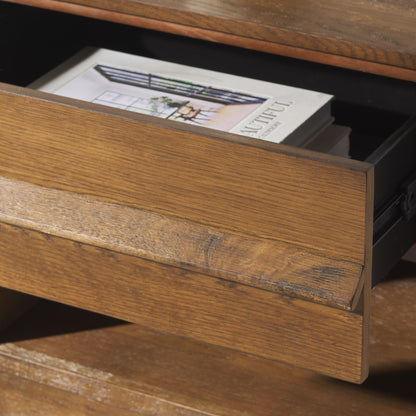 SAFAVIEH Couture Collection Deirdra Medium Oak 1-Drawer 1- Shelf Nightstand (Fully Assembled)