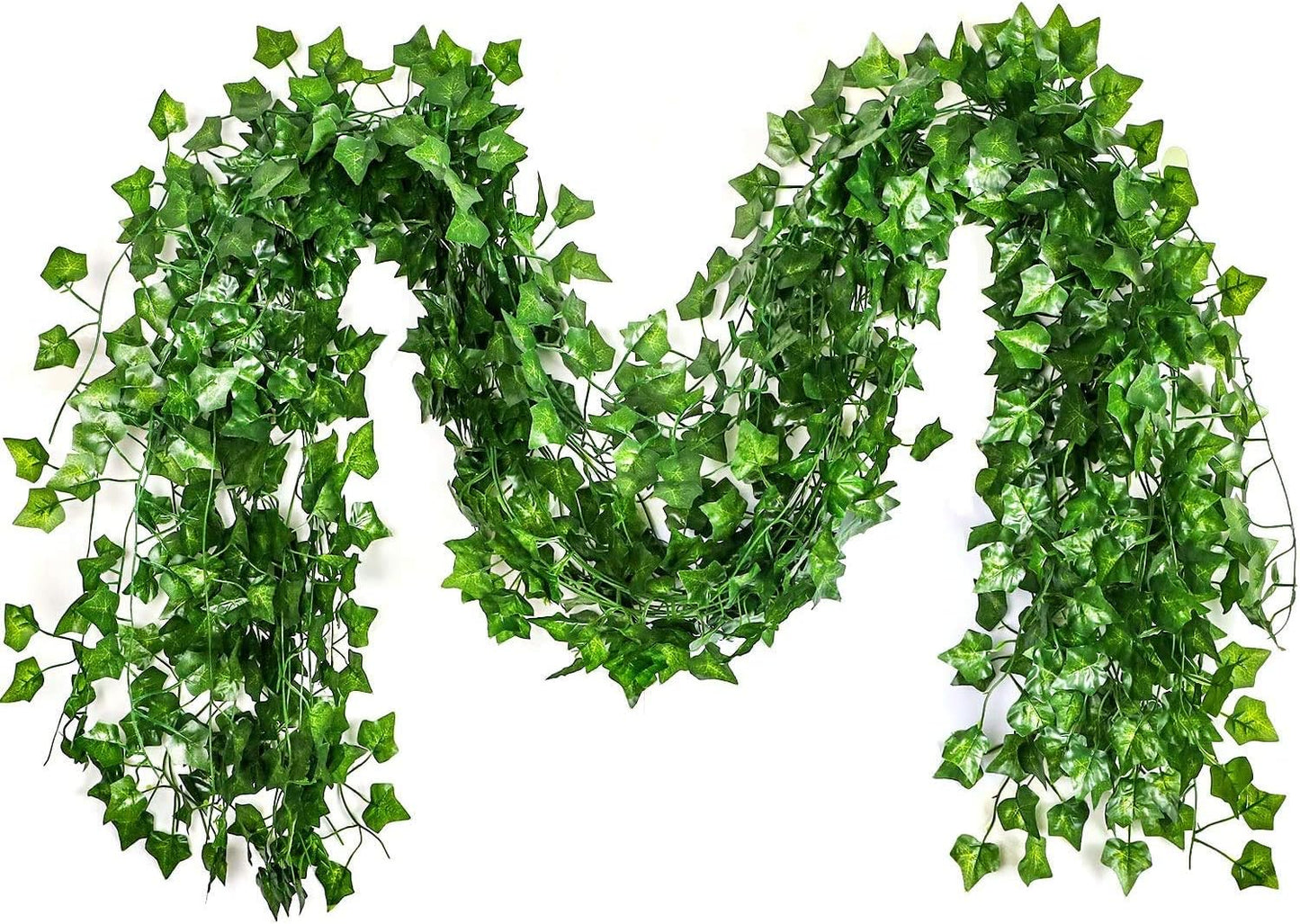 SO CAL PRO Fake Ivy Leaves, Artificial Greenery Vines for Room Decor, Faux Vines Wedding Decor (6 Strands)
