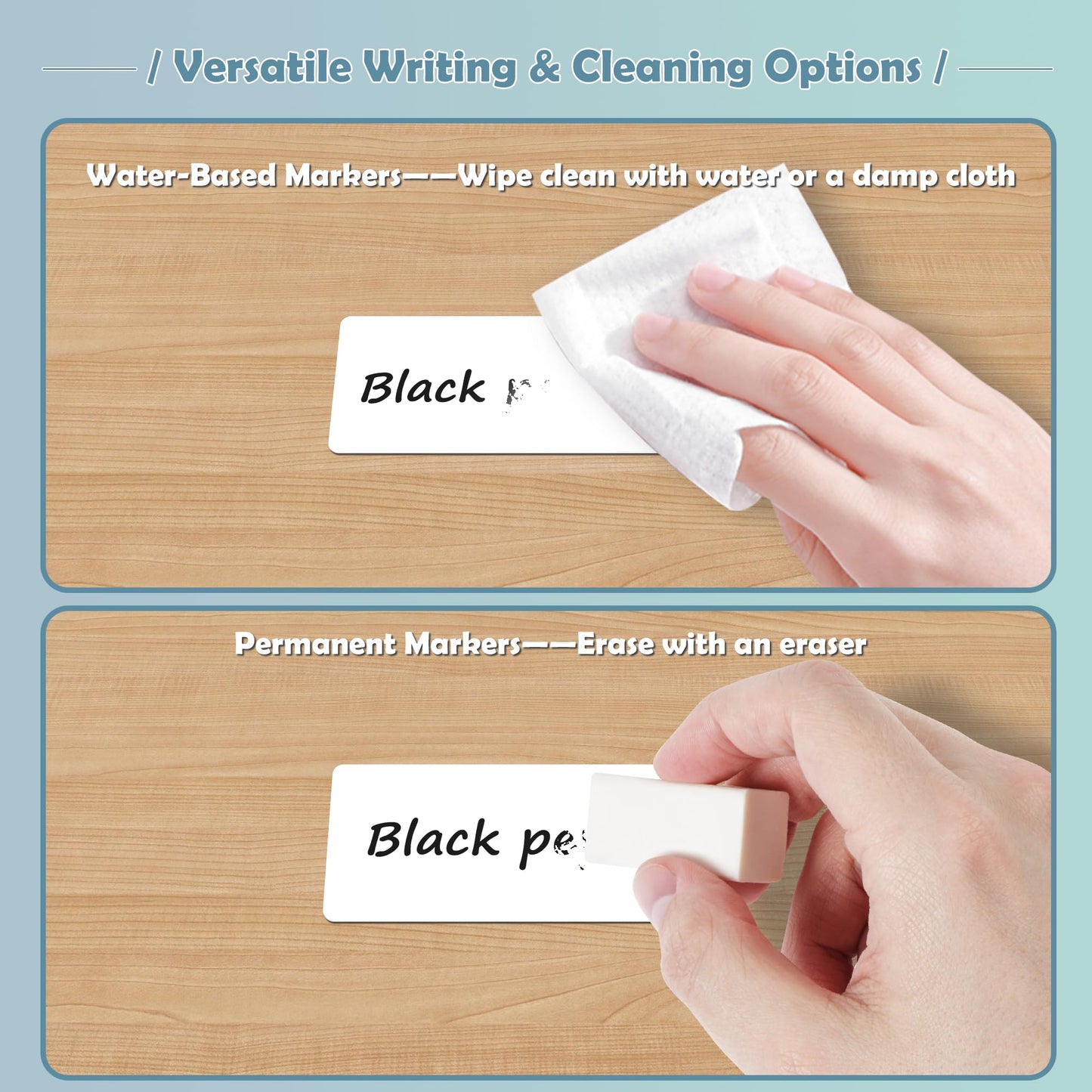 PPB Dry Erase Labels Sticky Notes for Containers, Reusable Waterproof Removable Stickers for Organizing, Freezer, Kitchens, Classroom, Whiteboard, All Purpose Use (1.2”x 2”, White, 60 Dots)