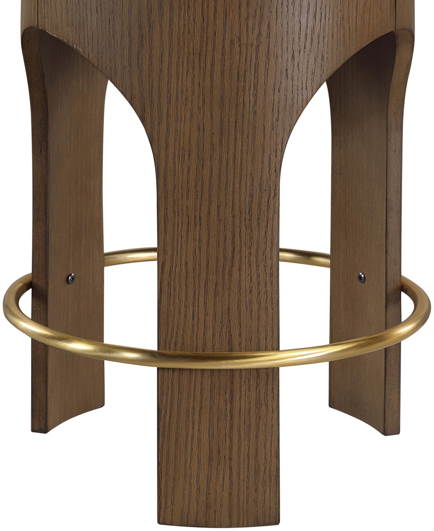 Meridian Furniture Bocceli Taupe Velvet Upholstered Counter Stool