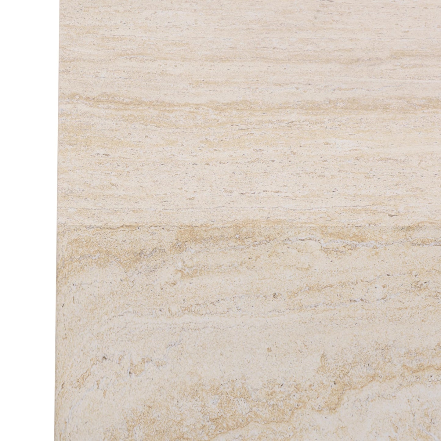 SAFAVIEH Outdoor - Tina Rectangle Coffee Table - Travertine-Effect - Fully Assembled - Weather Resistant - Ideal for Deck, Patio, Backyard, 39.4" W x 23.6" D x 10.6" H (PAT6213A)