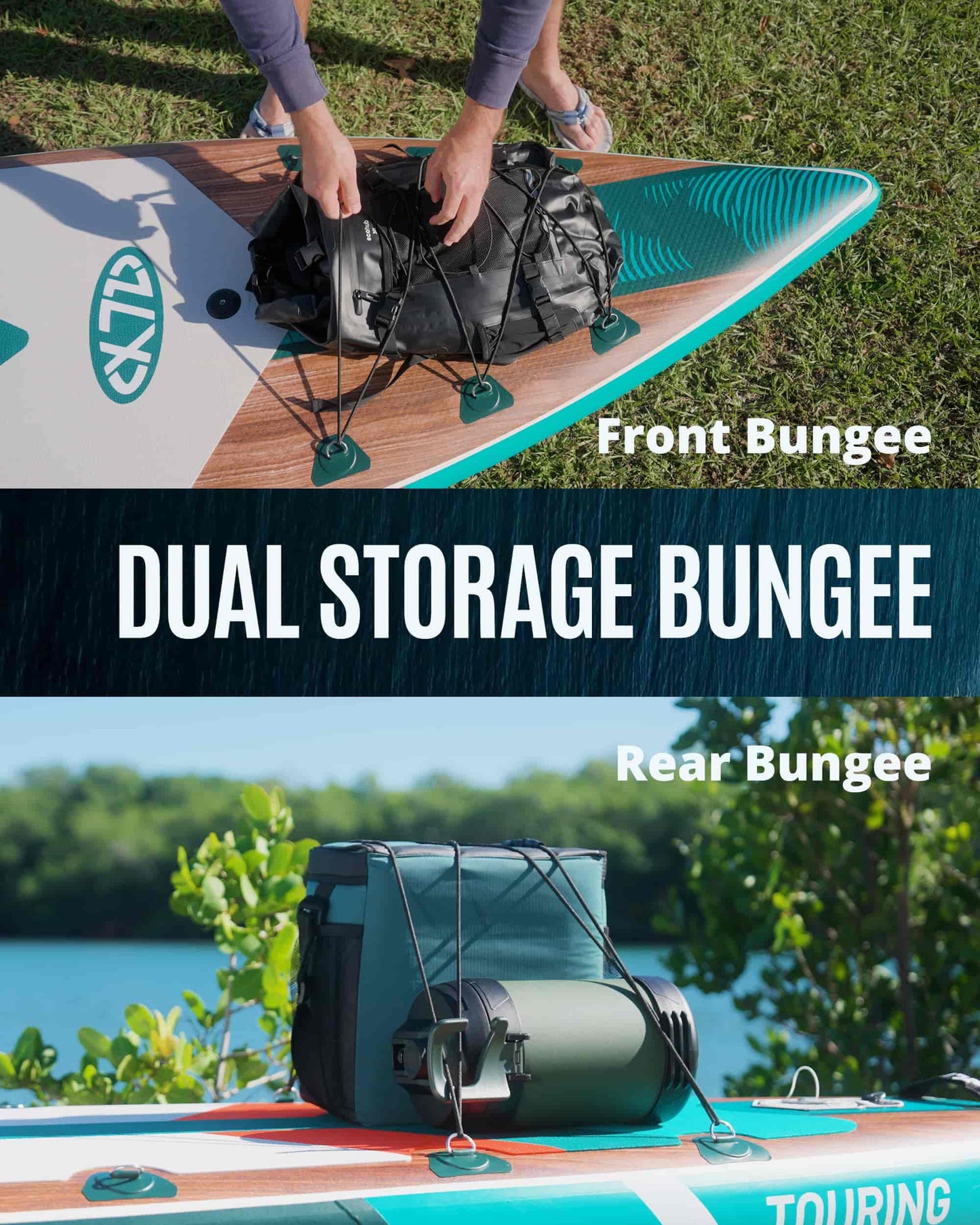 ZLX 11'6" Extra Wide Inflatable Paddle Board with Seat, Touring Stand Up Paddleboard, Fast Long-Distance SUP, Stable Center Fin, Portable Backpack & Accessories for Adults, 500lb/3 People/Family